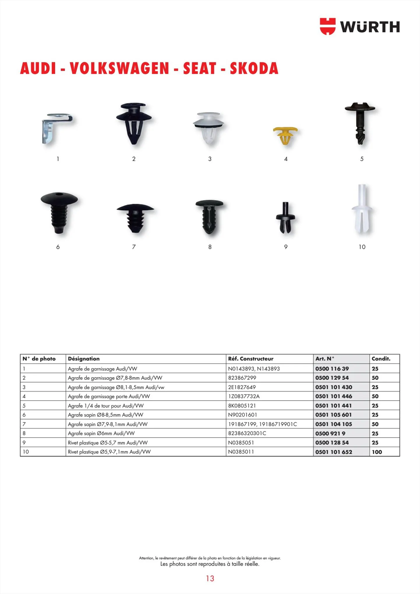 Catalogue Würth Catalogueagrafes, page 00013