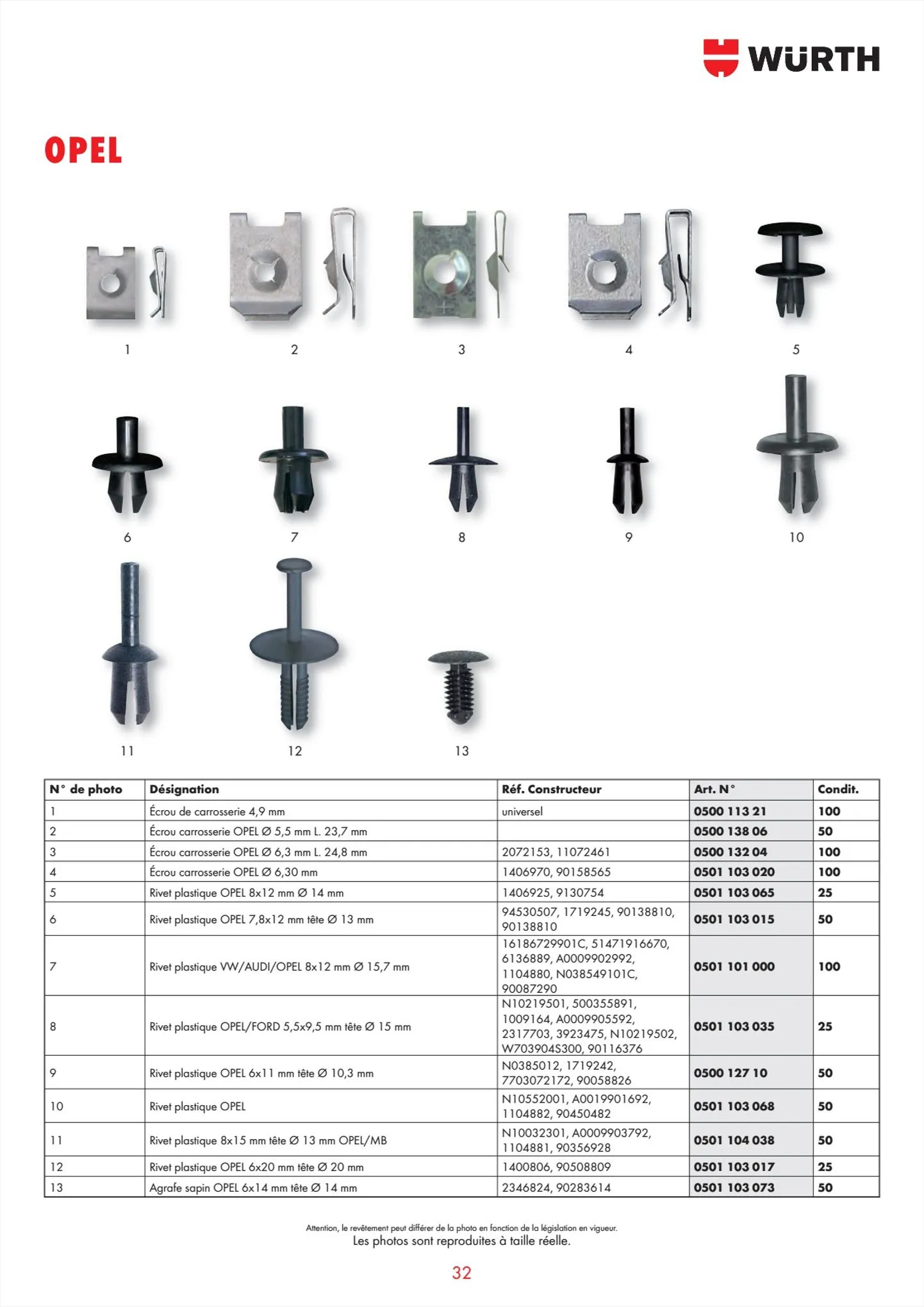 Catalogue Würth Catalogueagrafes, page 00032