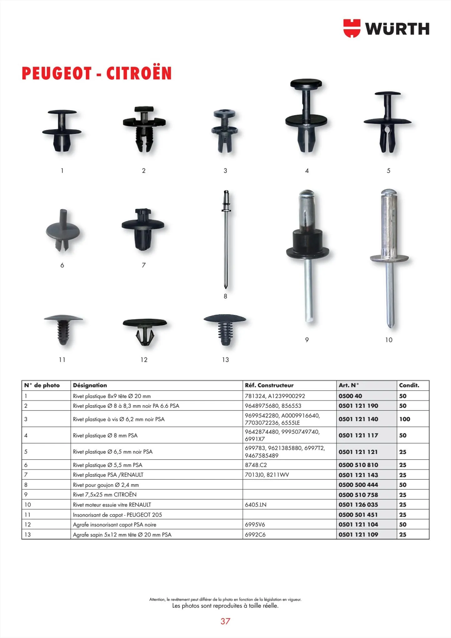 Catalogue Würth Catalogueagrafes, page 00037