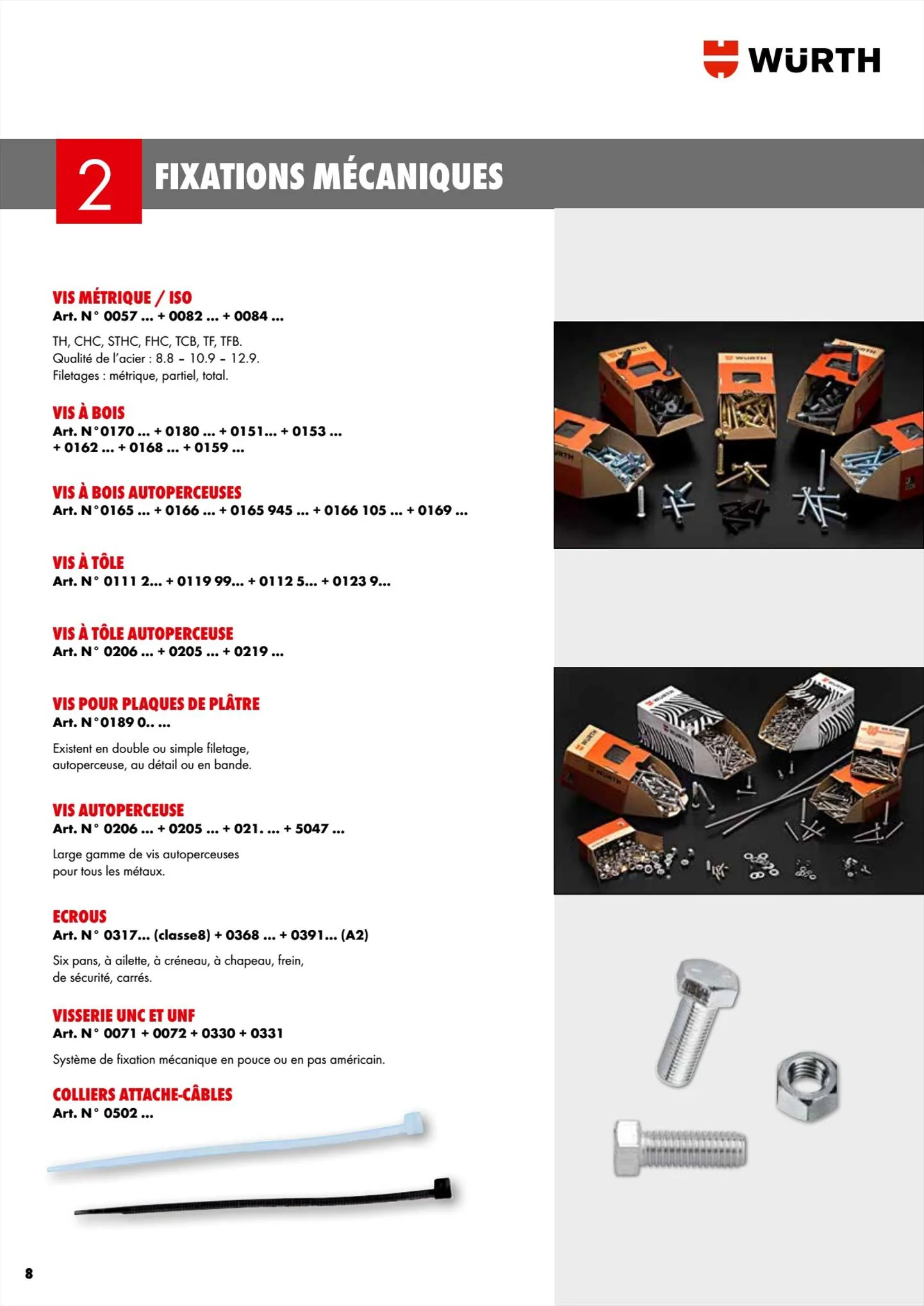 Catalogue Würth Catalogueforestier, page 00008