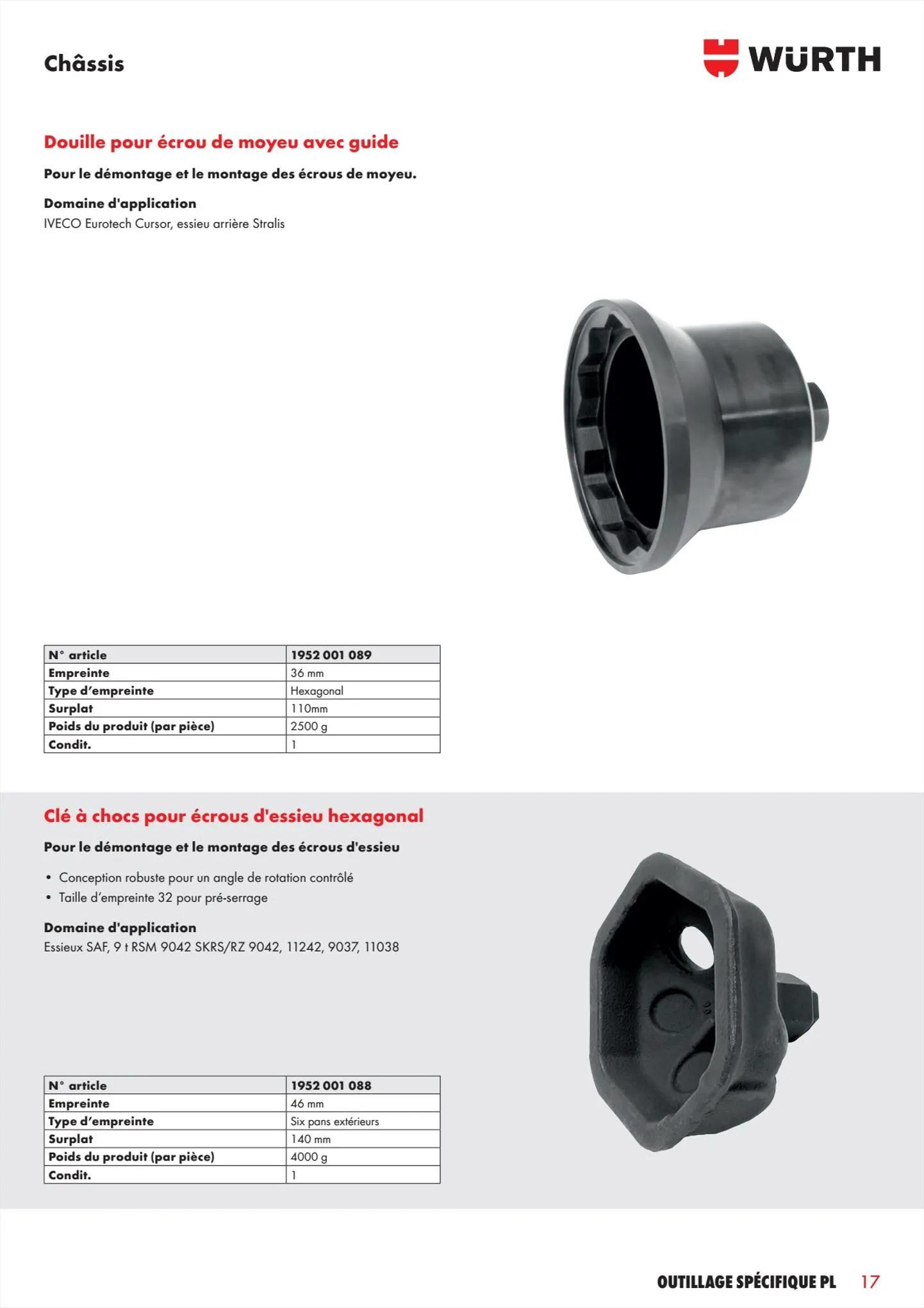 Catalogue Würth Catalogueoutillage spécifique PL, page 00017