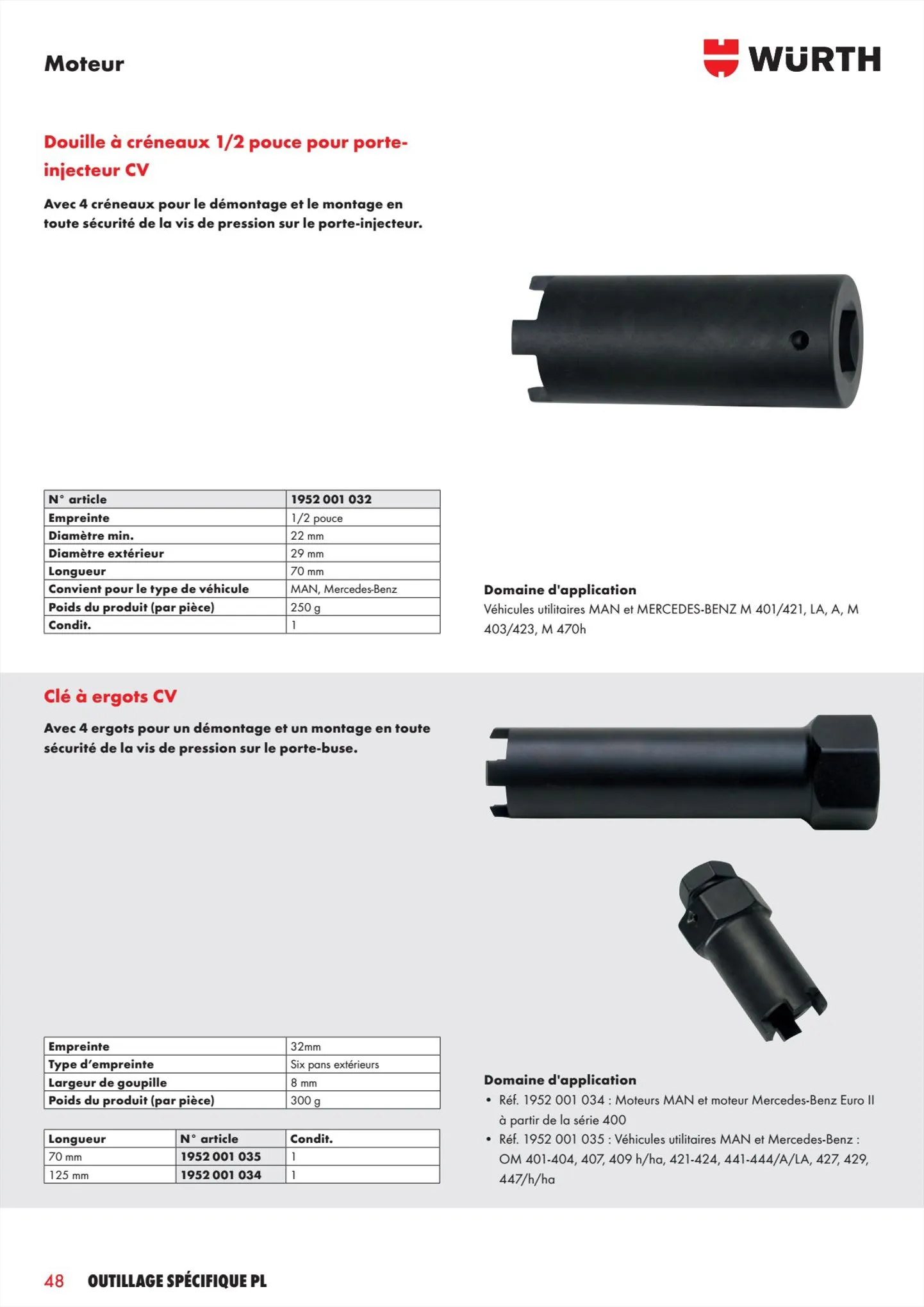 Catalogue Würth Catalogueoutillage spécifique PL, page 00048