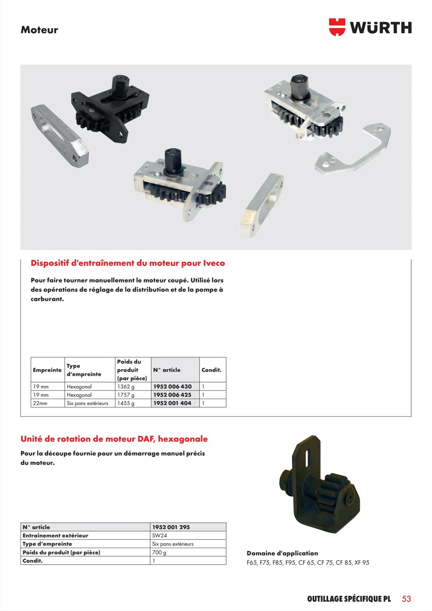 Catalogue Würth Catalogueoutillage spécifique PL, page 00053