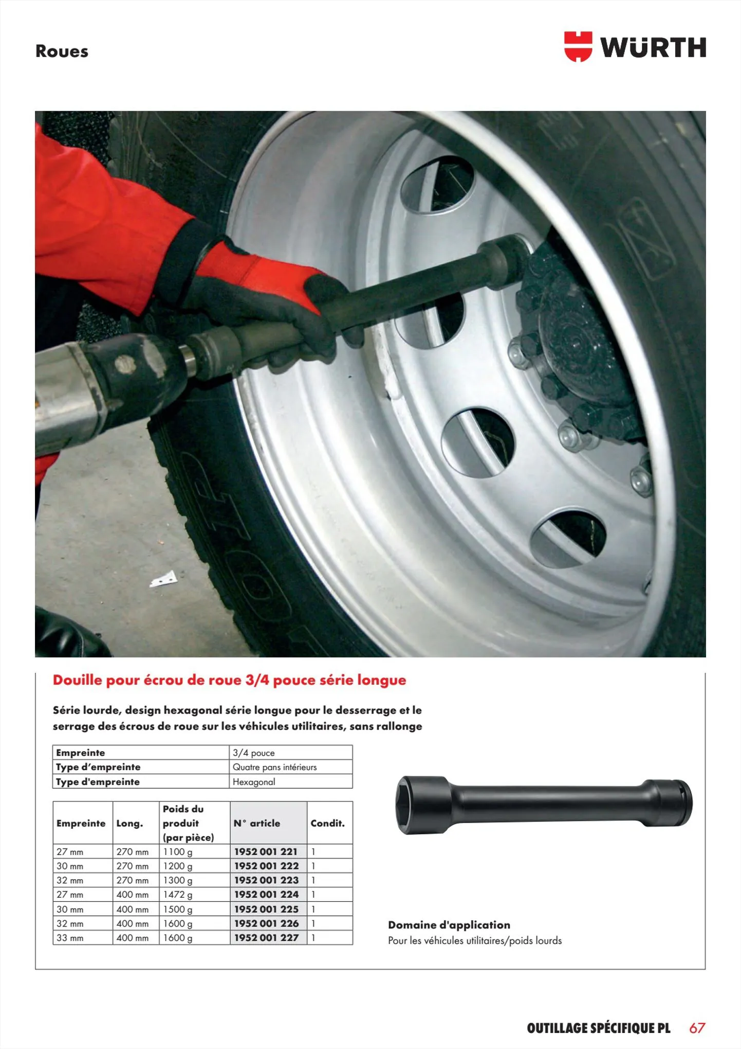 Catalogue Würth Catalogueoutillage spécifique PL, page 00067