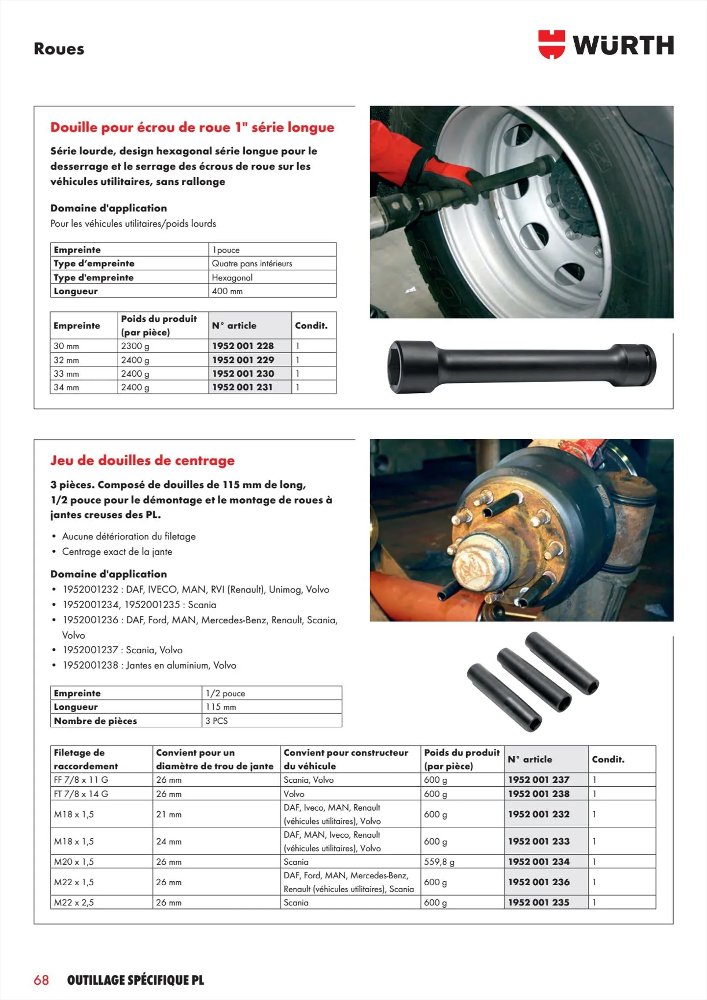 Catalogue Würth Catalogueoutillage spécifique PL, page 00068