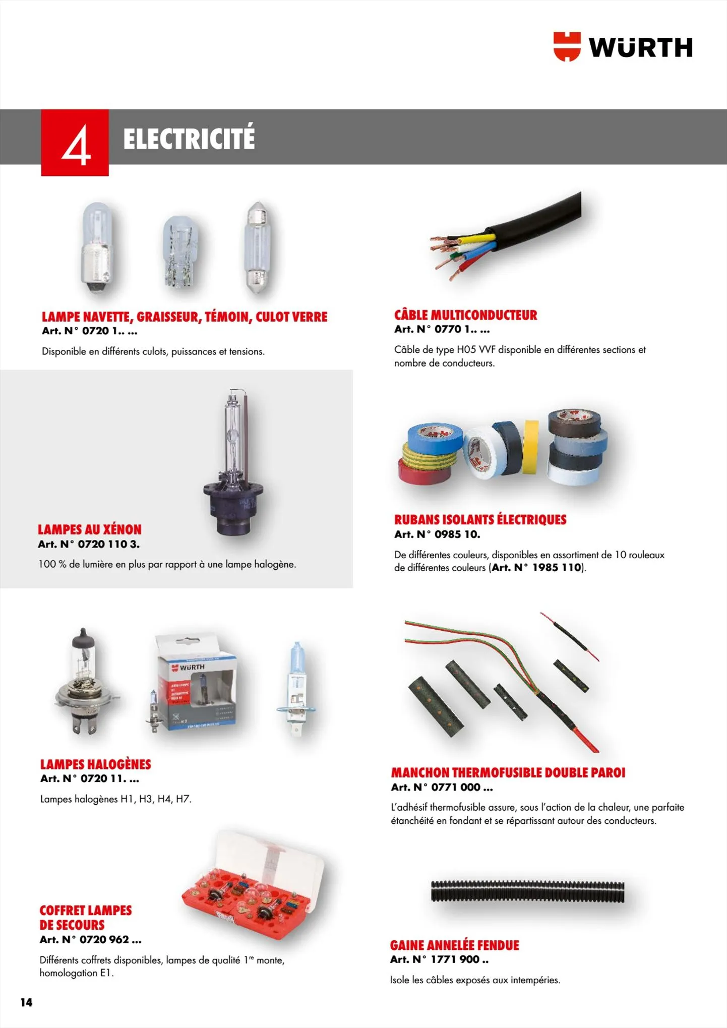 Catalogue Würth Cataloguetransport de personnes, page 00014