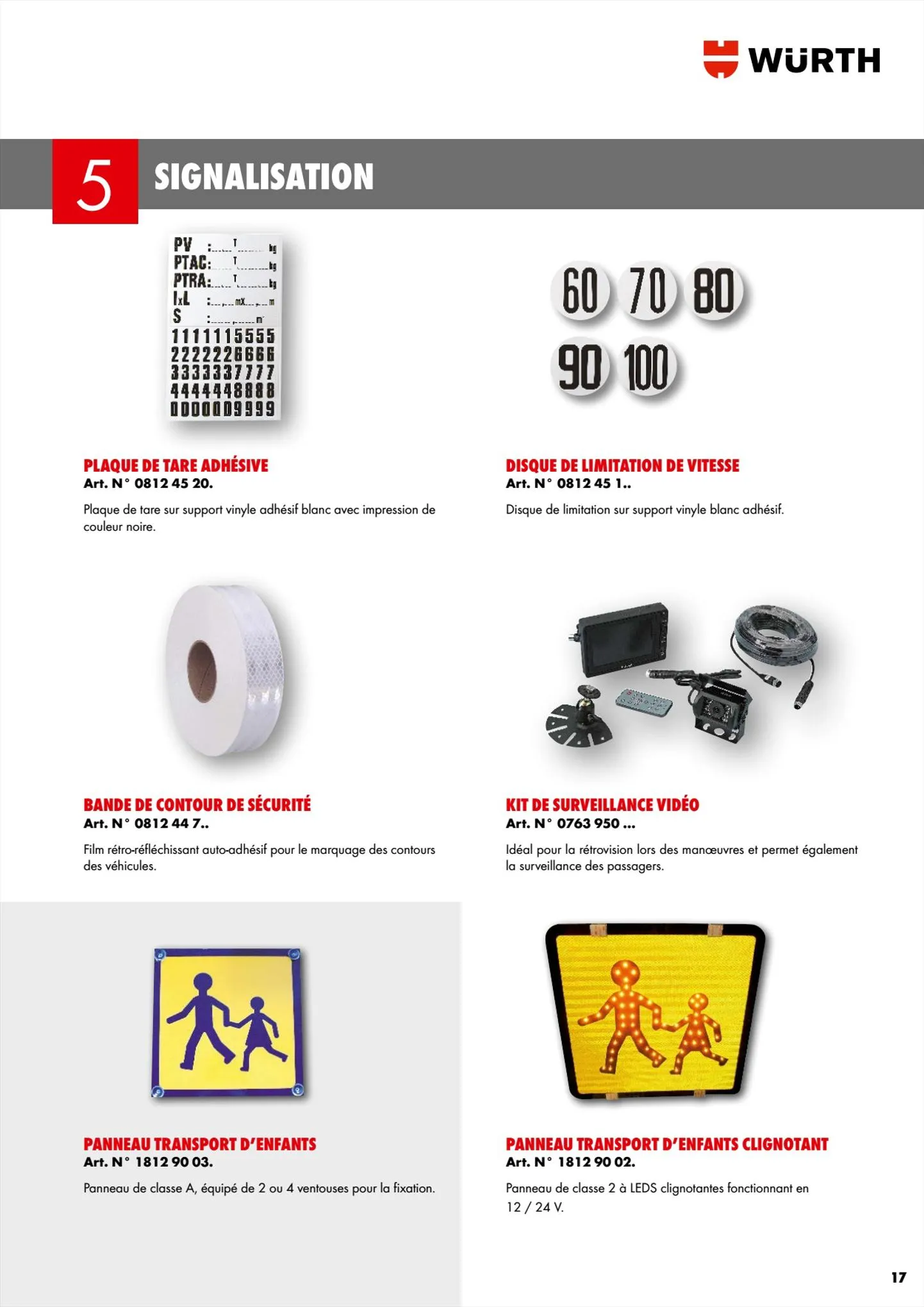 Catalogue Würth Cataloguetransport de personnes, page 00017