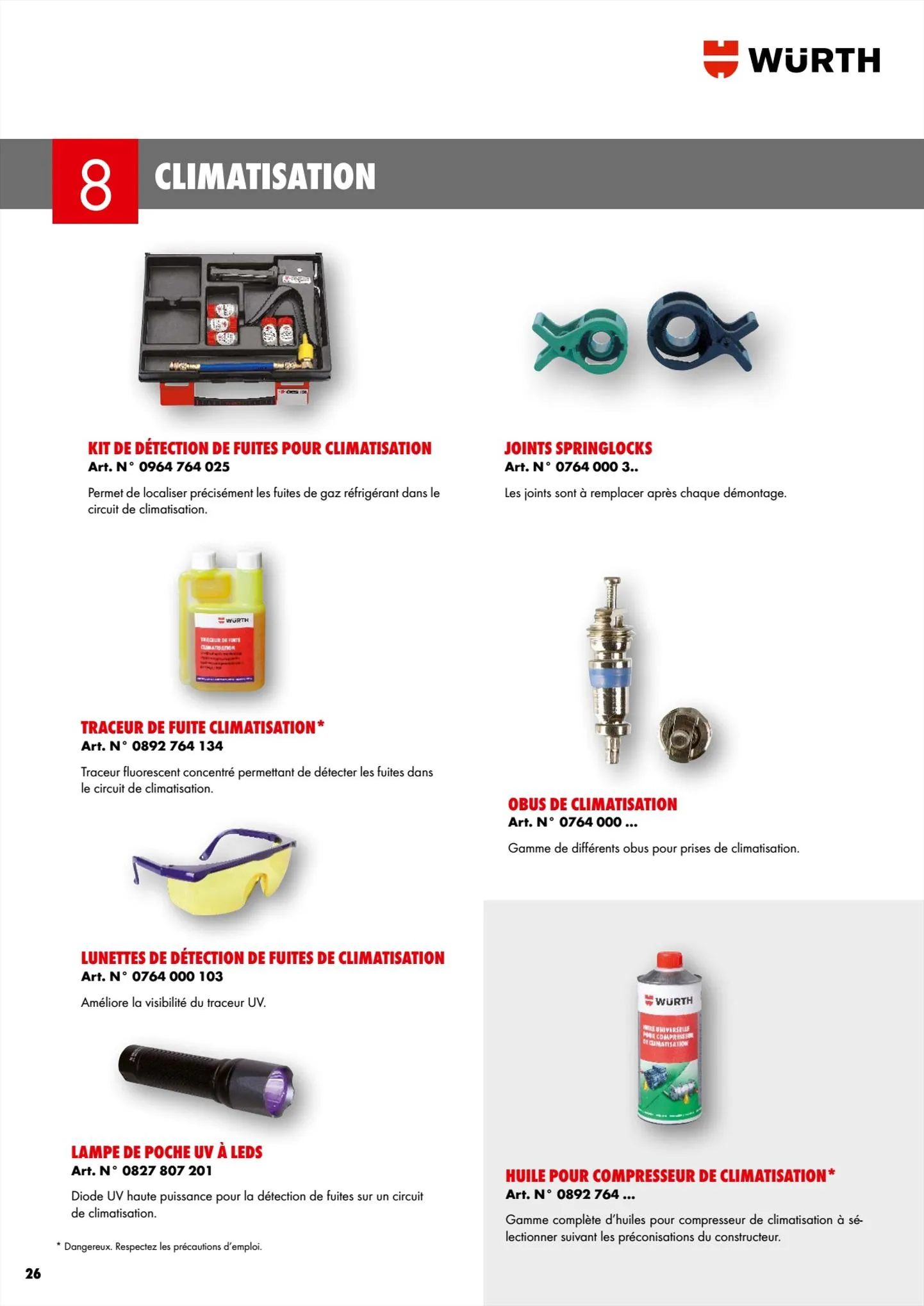 Catalogue Würth Cataloguetransport de personnes, page 00026