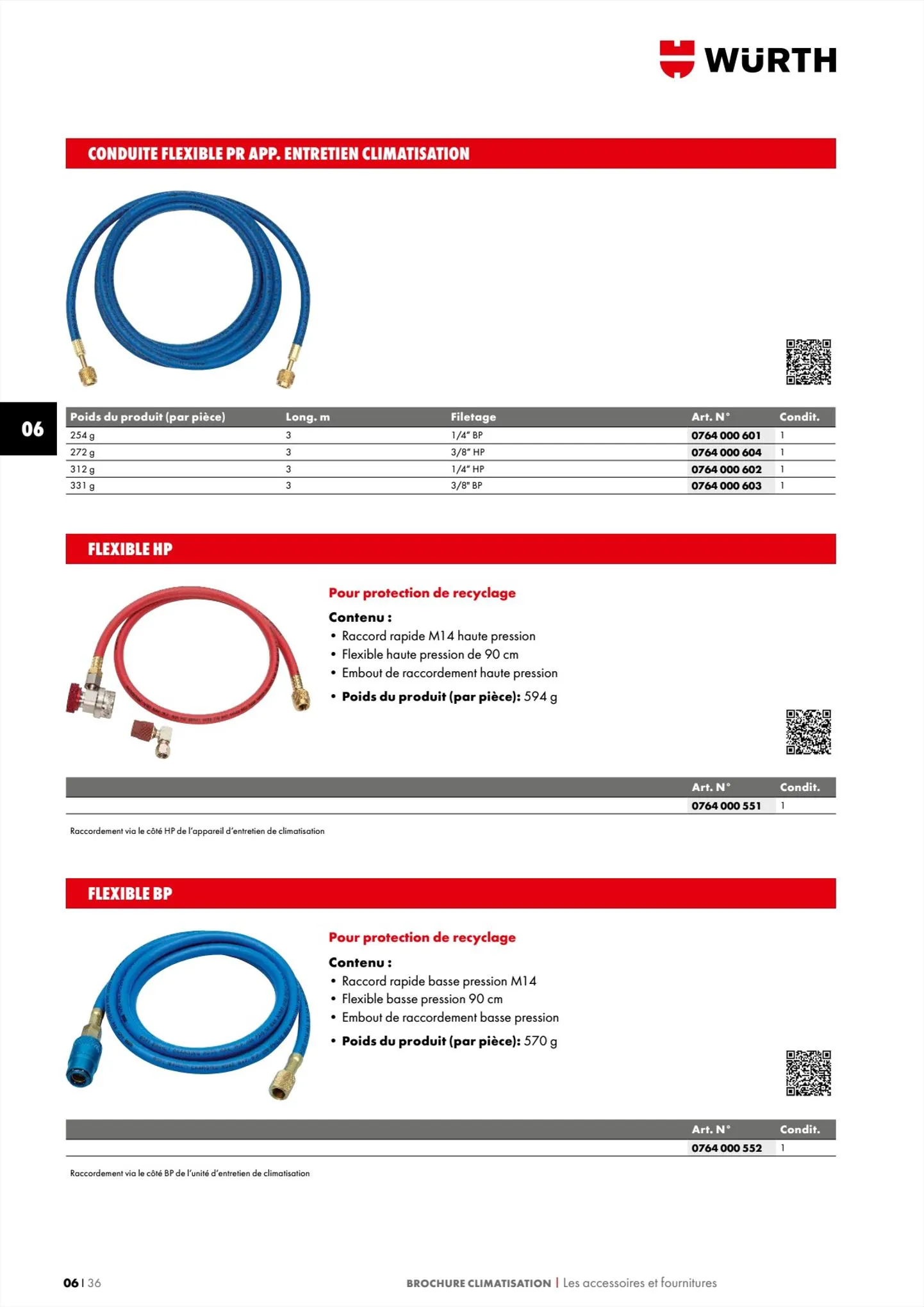 Catalogue Würth CatalogueClimatisation, page 00036
