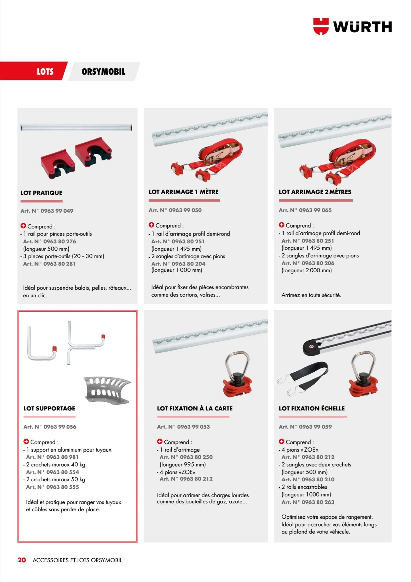 Catalogue Würth Catalogue Aménagement véhicule, page 00020