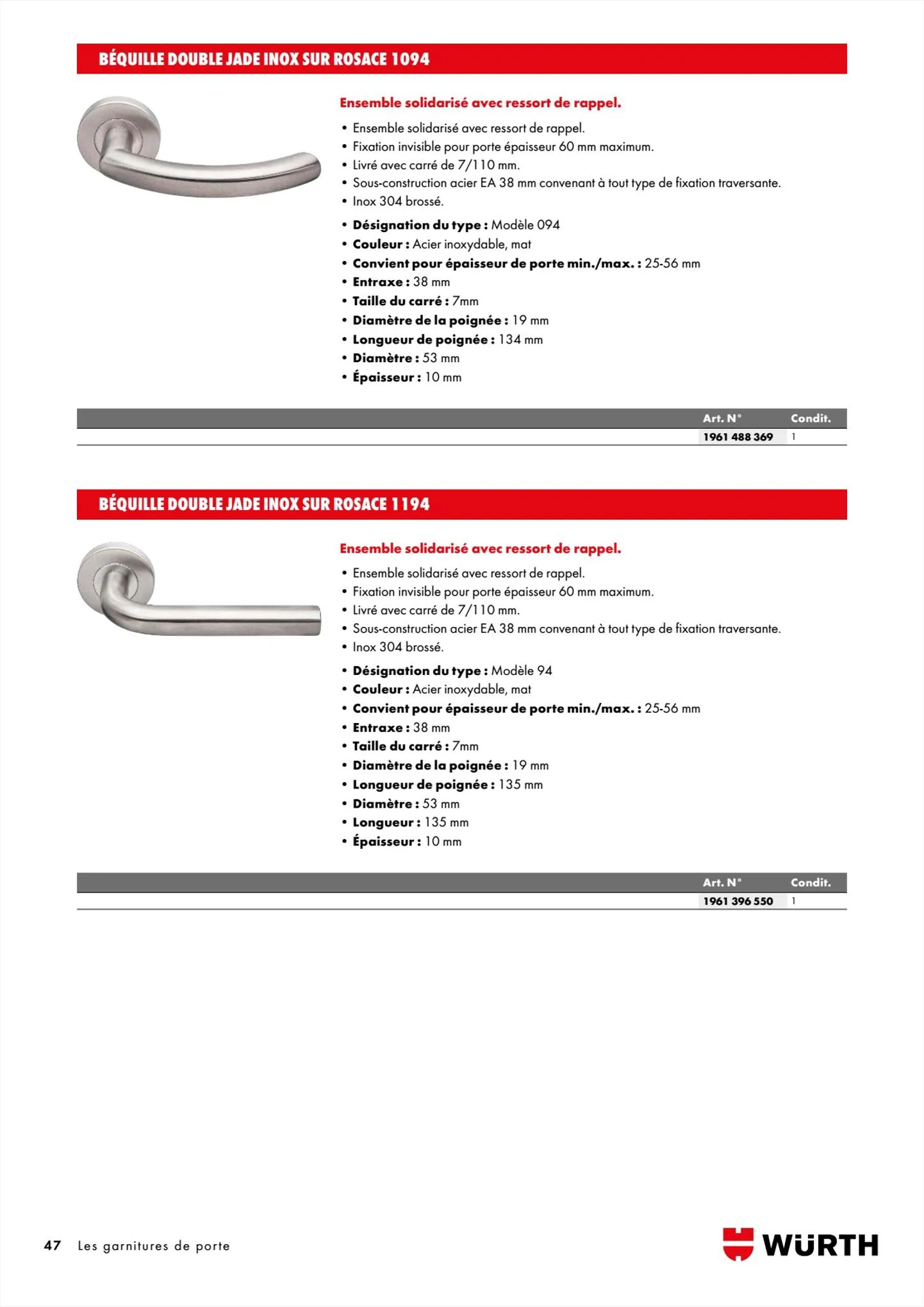 Catalogue Catalogue Würth, page 00047