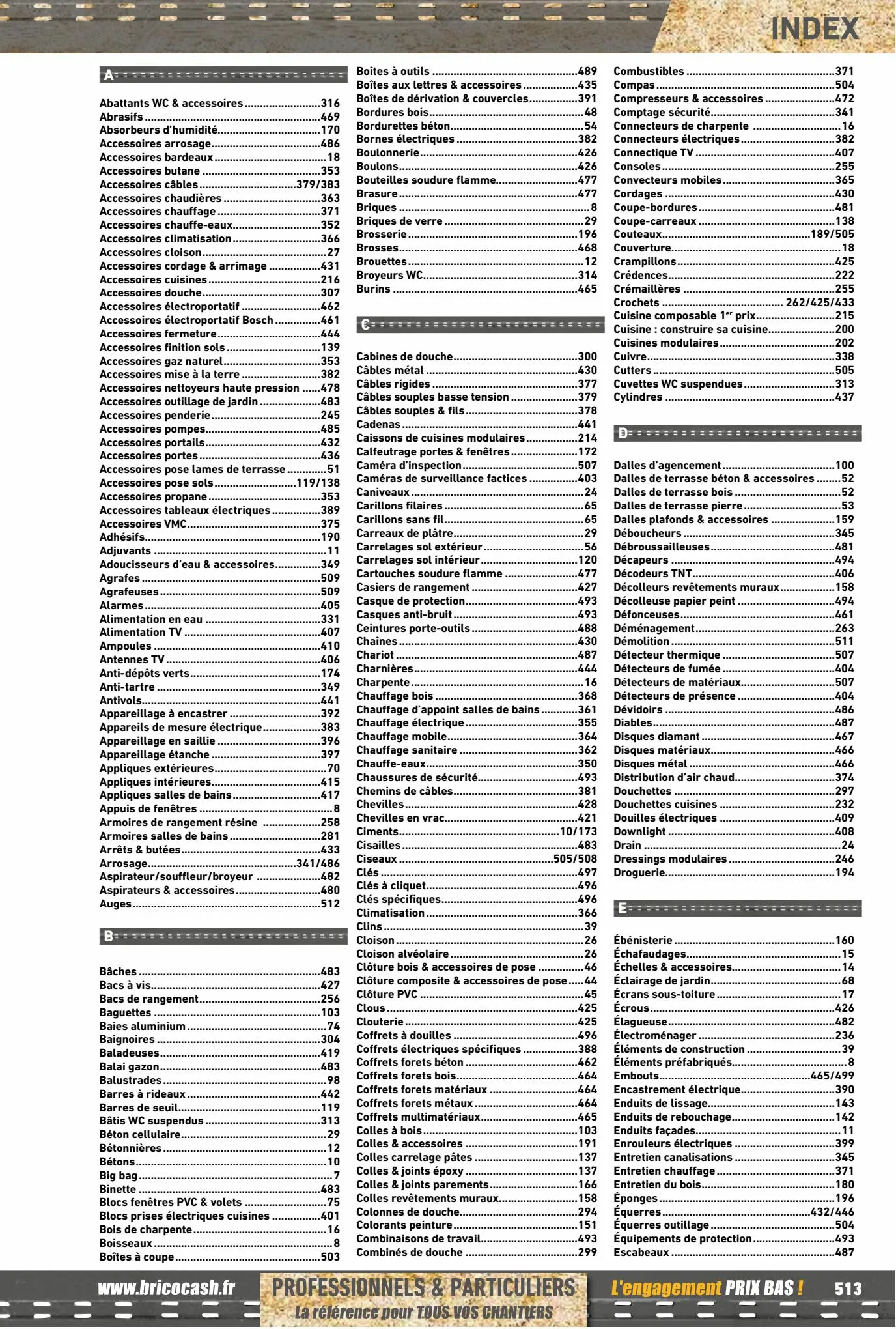 Catalogue Catalogue Brico Cash, page 00513
