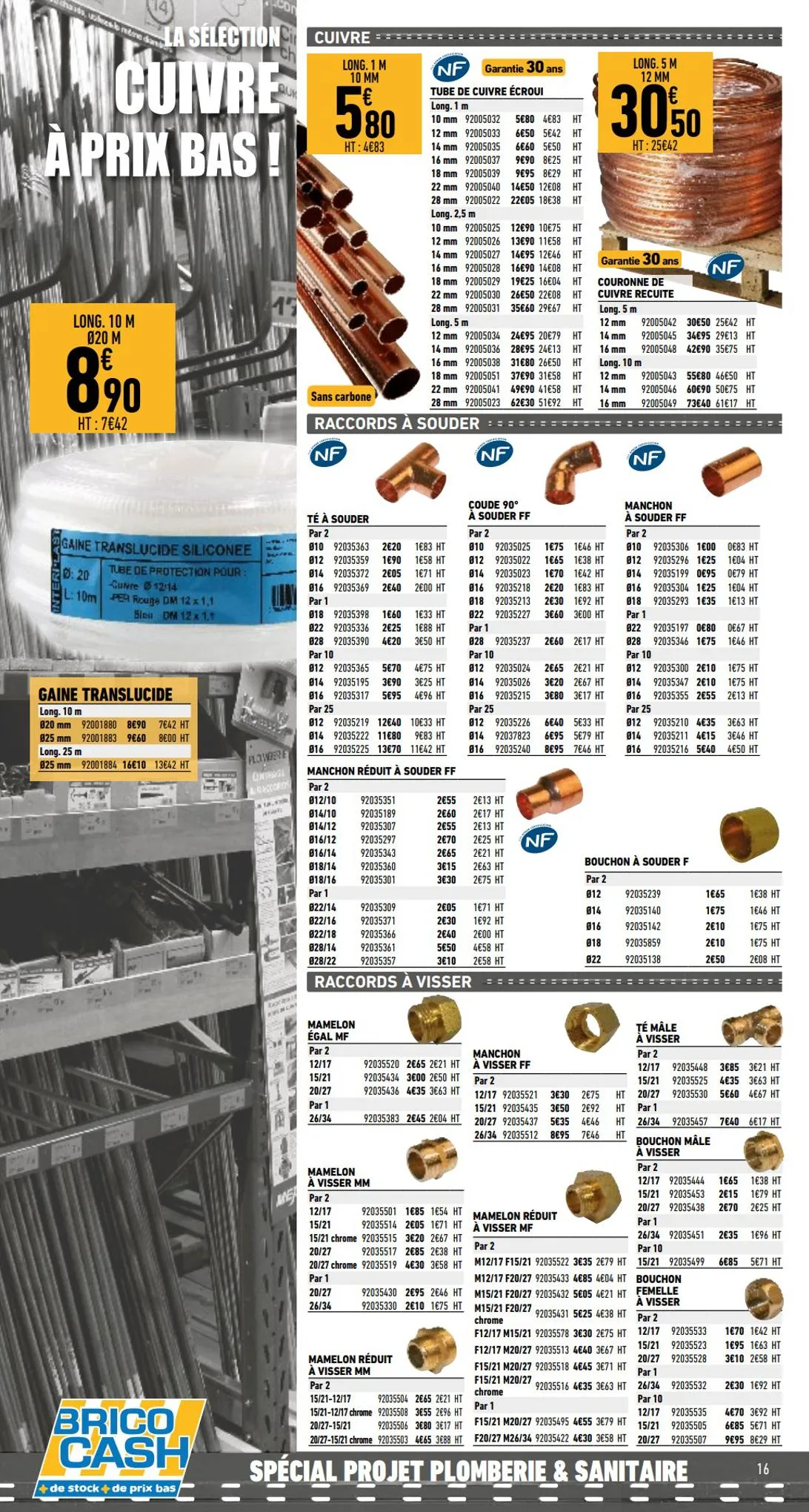Catalogue Spécial projet plomberie et sanitaire, page 00016