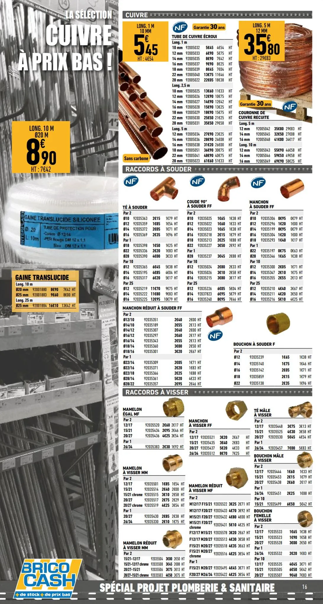 Catalogue Spécial projet plomberie et sanitaire, page 00016