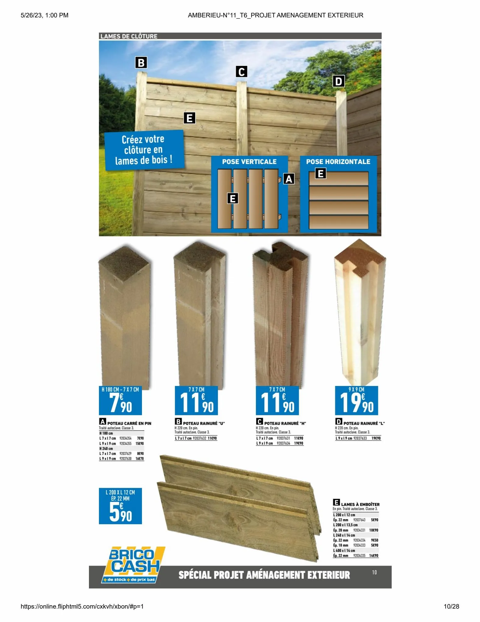 Catalogue PROJET AMENAGEMENT EXTERIEUR , page 00010