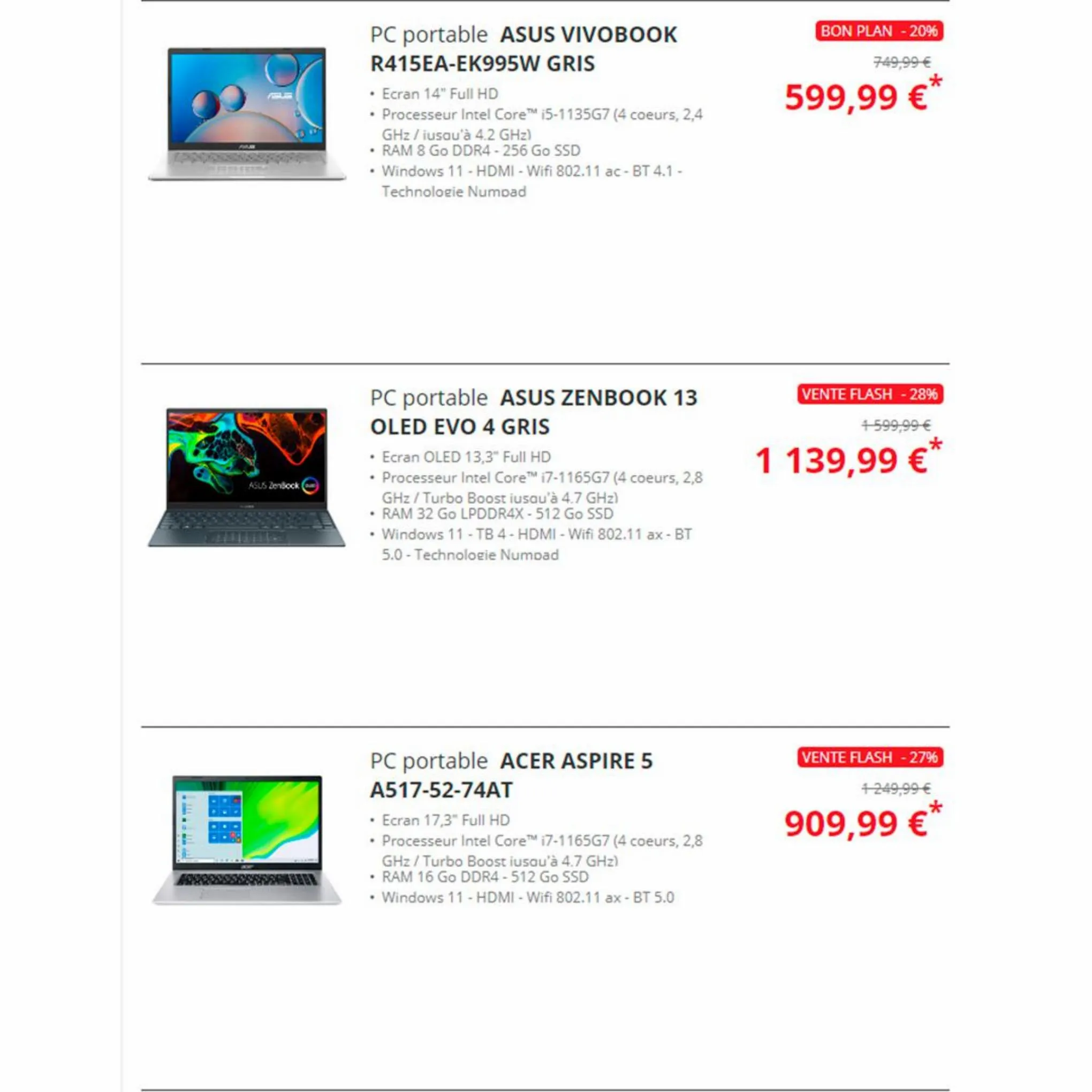 Catalogue Offres incontournables sur les PC portables, page 00003