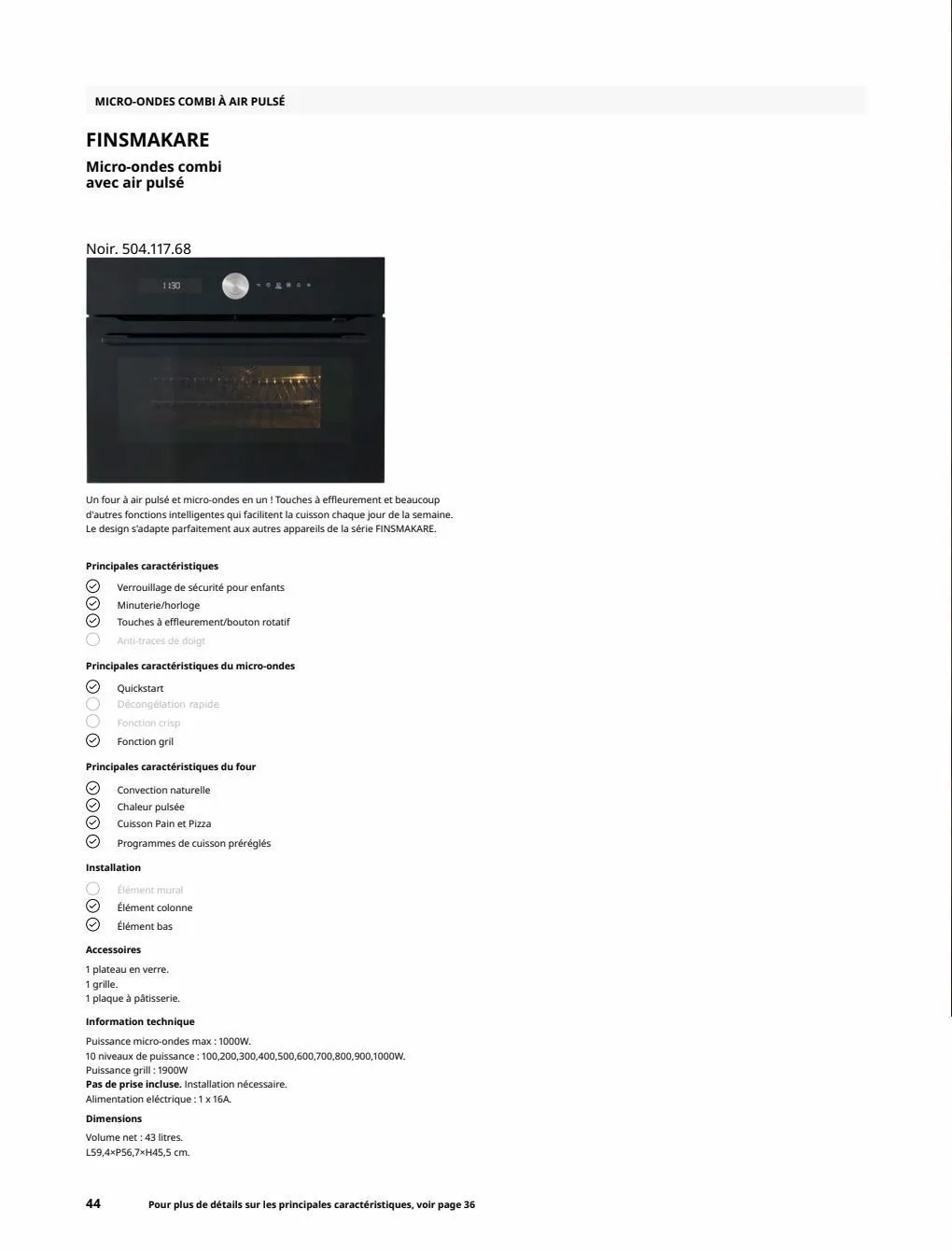 Catalogue IKEA Electromenager, page 00044