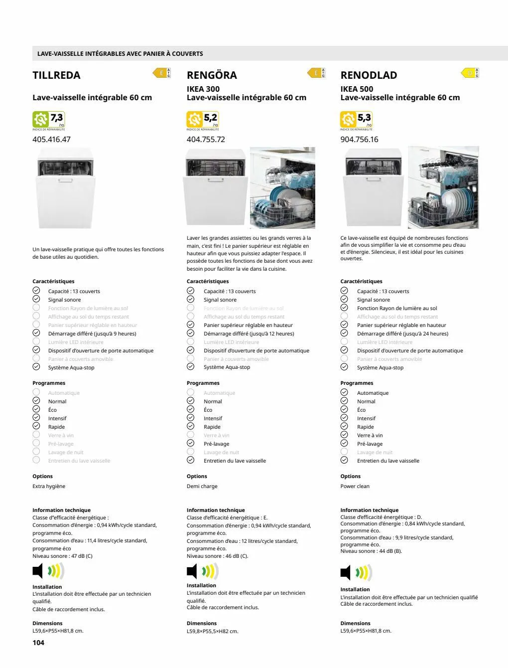 Catalogue IKEA Electromenager, page 00104
