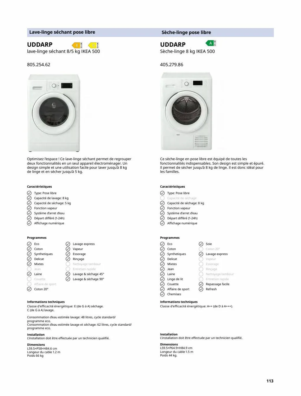 Catalogue IKEA Electromenager, page 00113