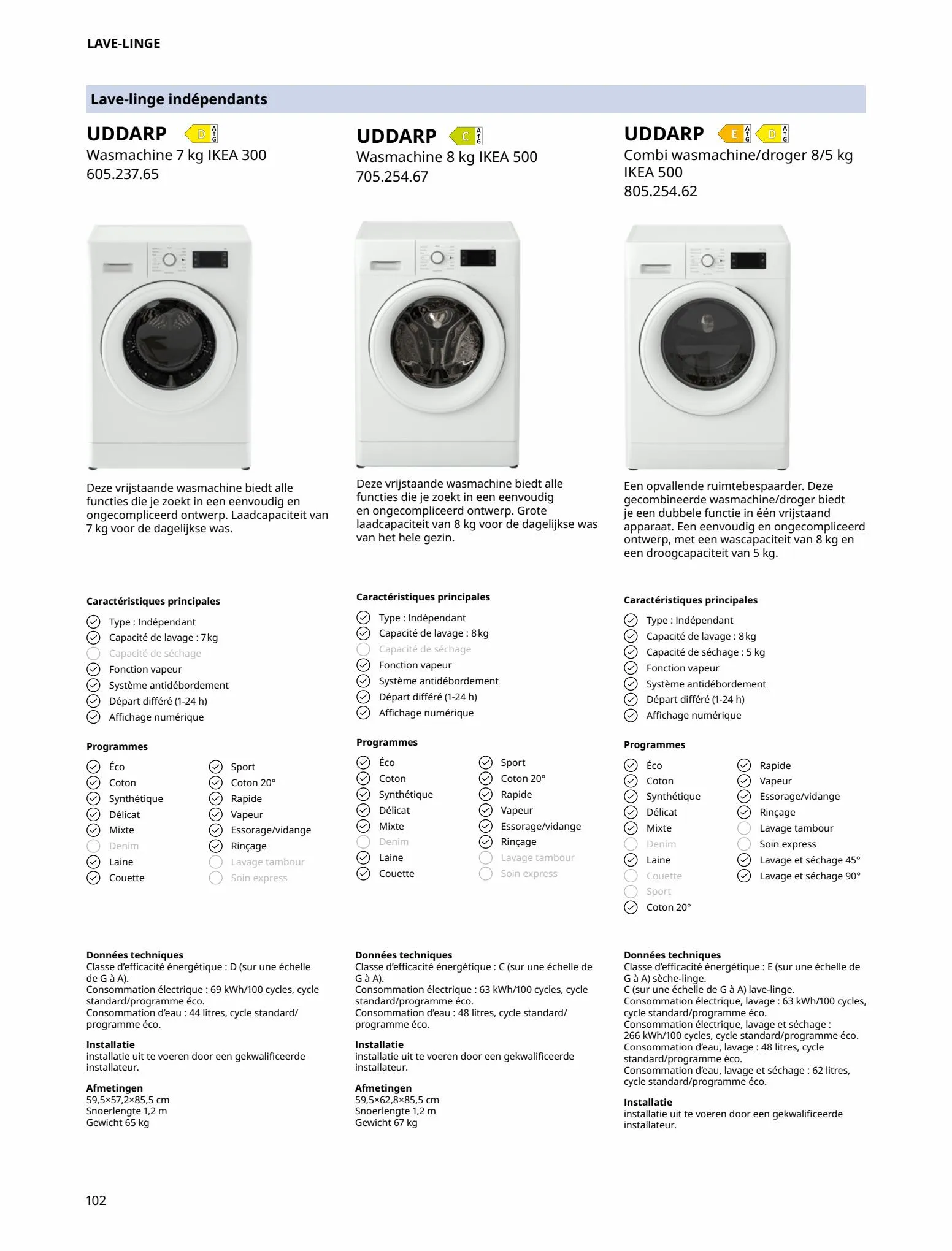 Catalogue Électroménagers IKEA 2023, page 00102
