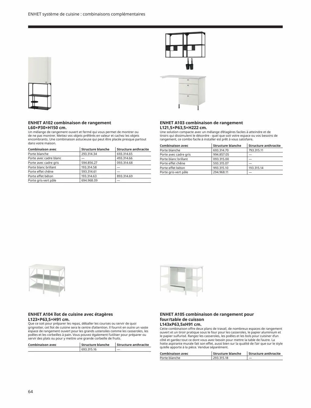 Catalogue IKEA CUISINES Guide d’achat 2023, page 00064