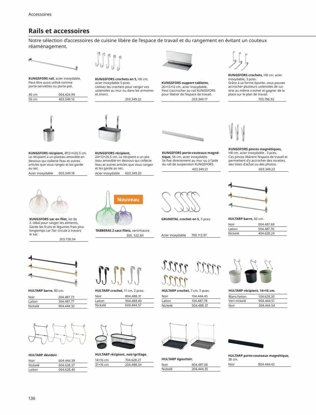 Catalogue IKEA CUISINES Guide d’achat 2023, page 00136