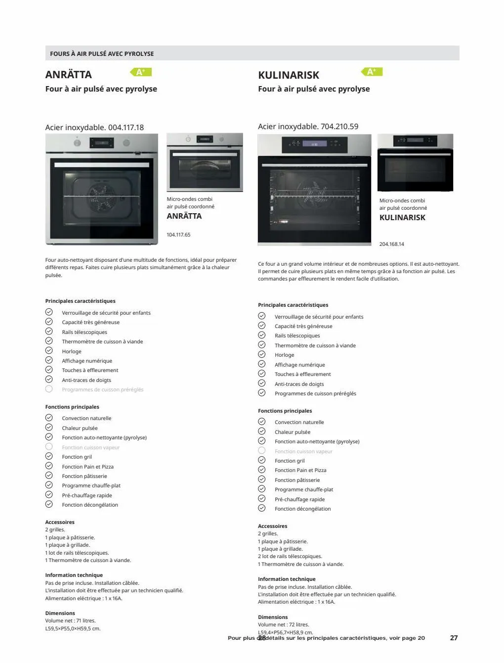 Catalogue IKEA ÉLECTROMÉNAGER Guide d’achat 2023, page 00027