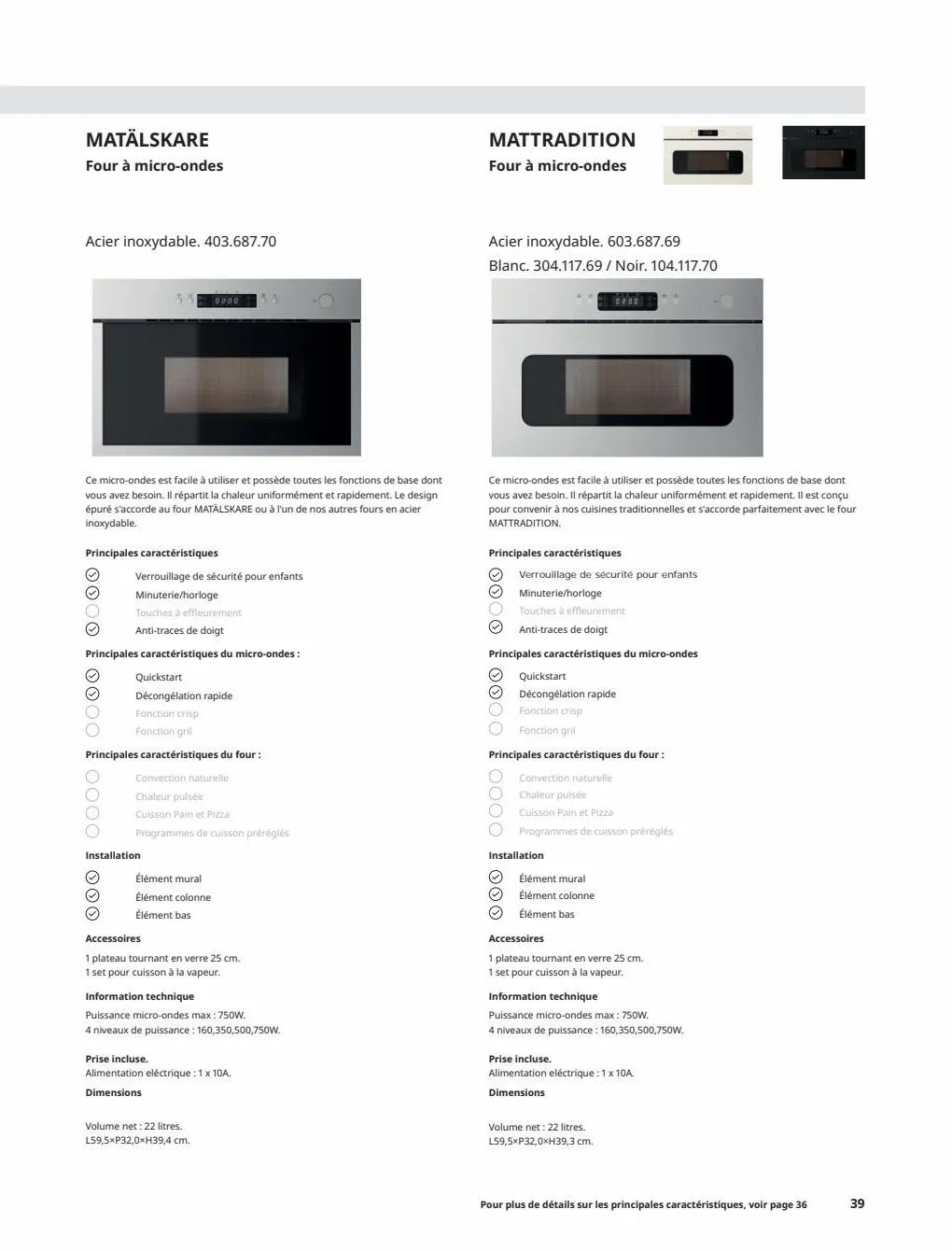 Catalogue IKEA ÉLECTROMÉNAGER Guide d’achat 2023, page 00039