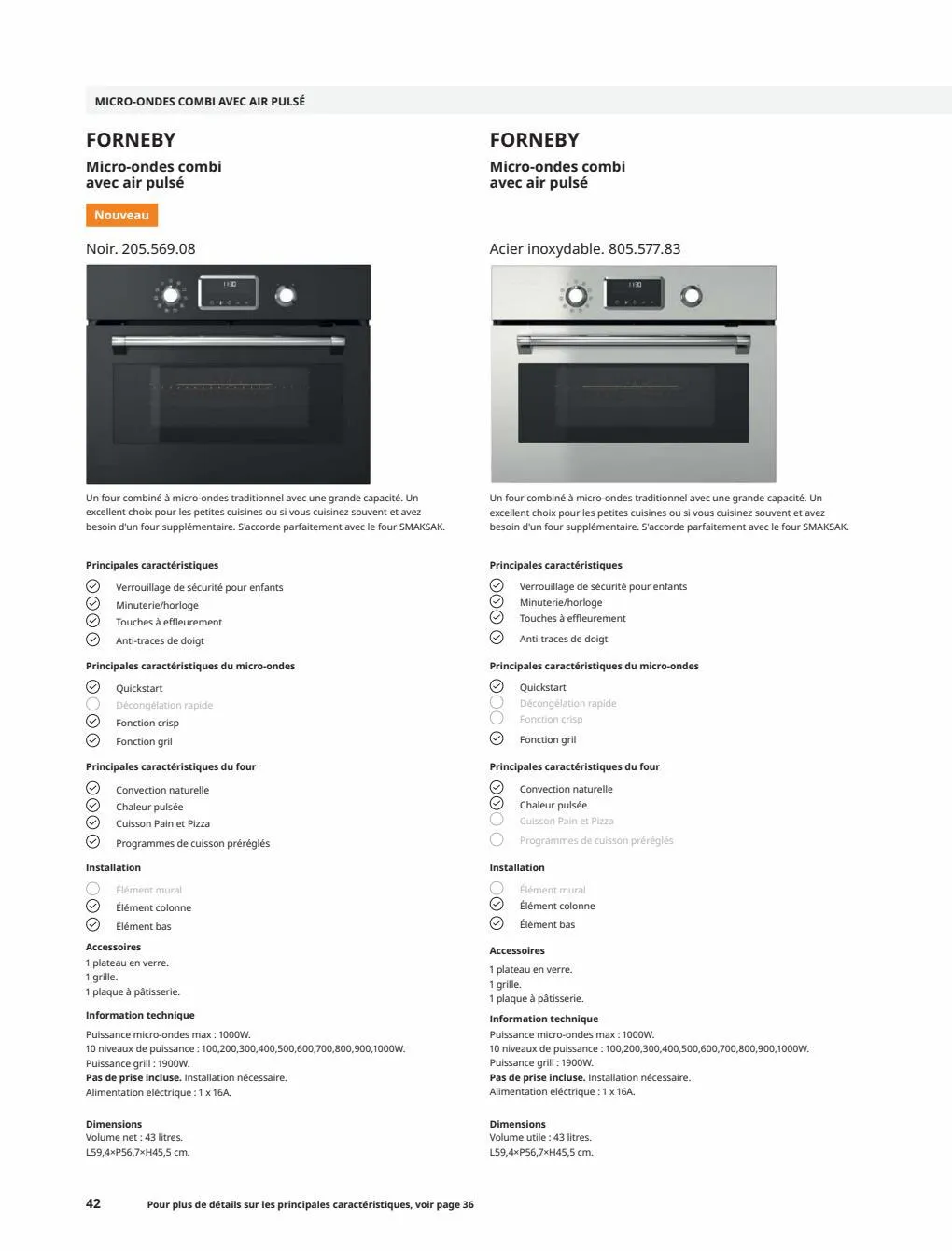 Catalogue IKEA ÉLECTROMÉNAGER Guide d’achat 2023, page 00042