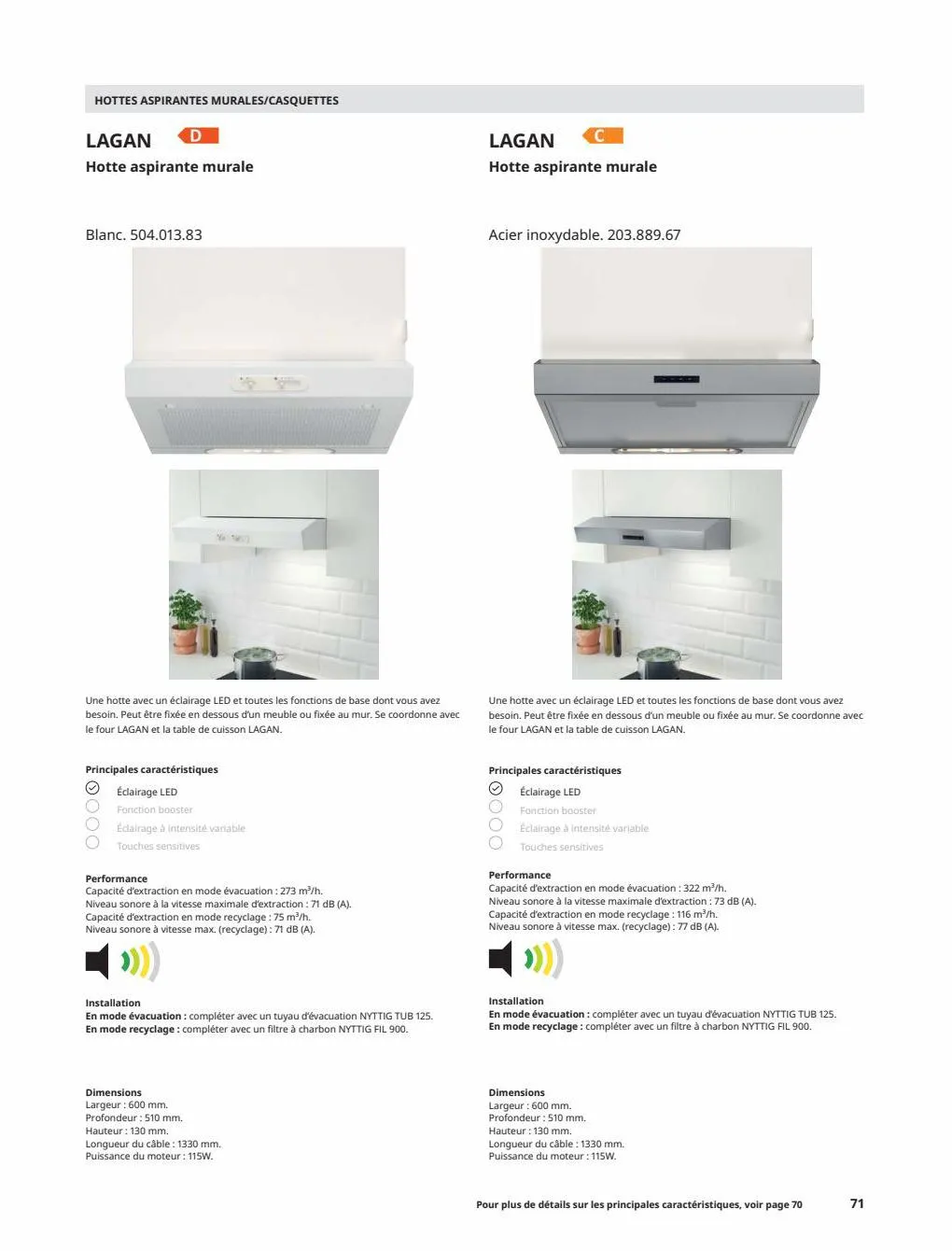 Catalogue IKEA ÉLECTROMÉNAGER Guide d’achat 2023, page 00071