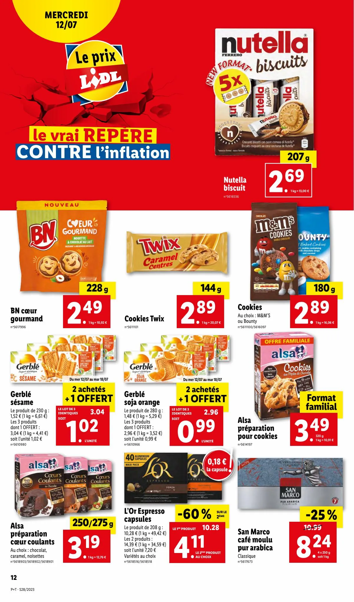 Catalogue Lidl, le vrai repère contre l'inflation, page 00012