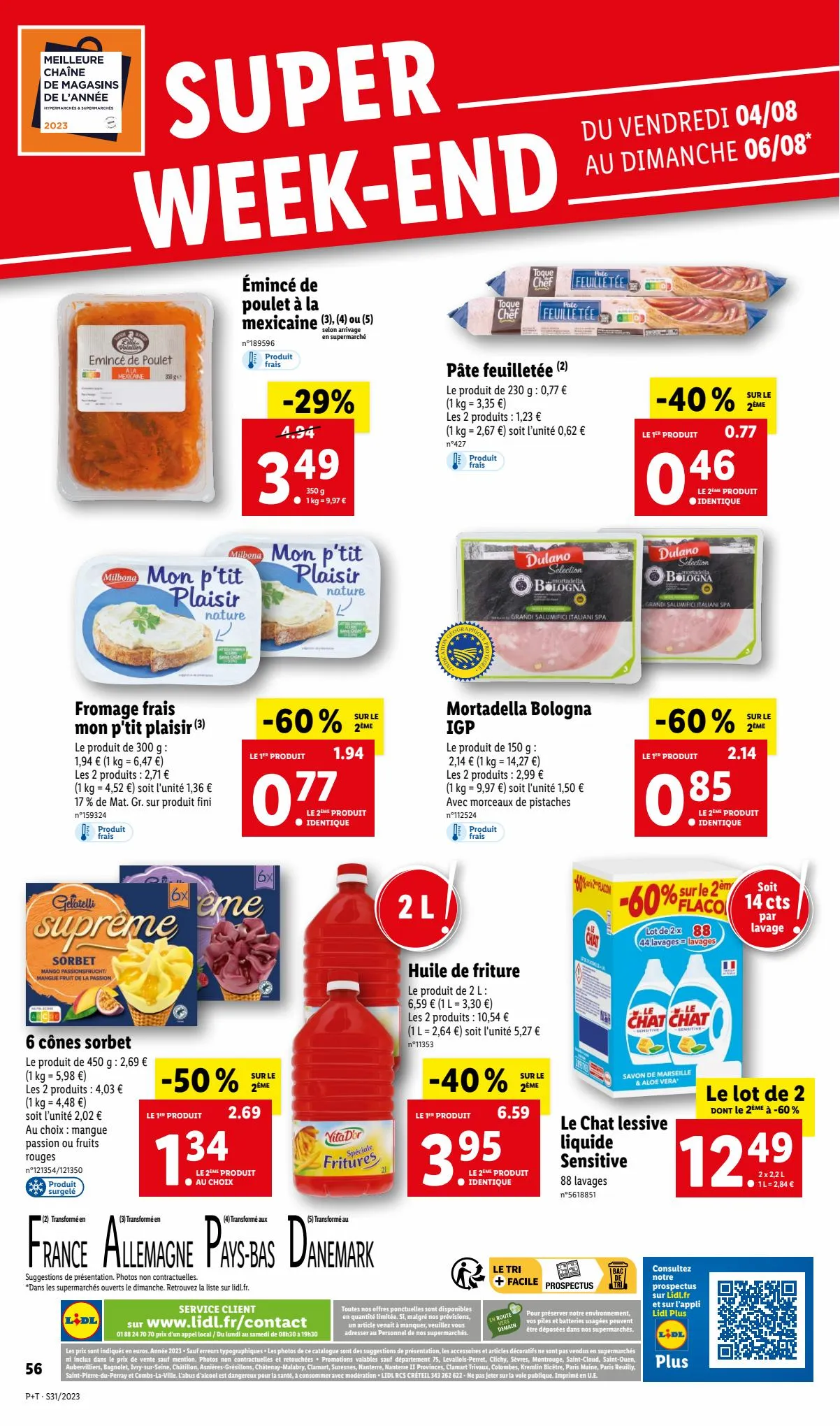 Catalogue Lidl te vrai REPÈRE CONTRE l'inflation, page 00058