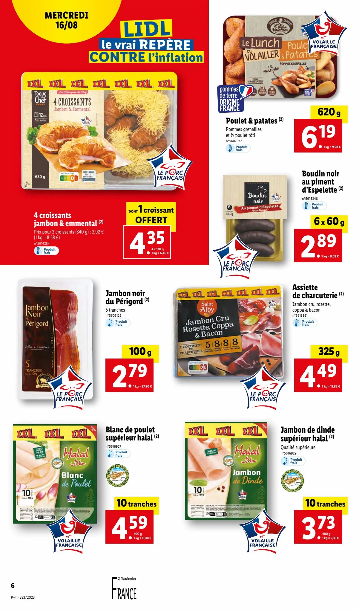 Catalogue Lidl te vrai REPÈRE CONTRE l'inflation, page 00006