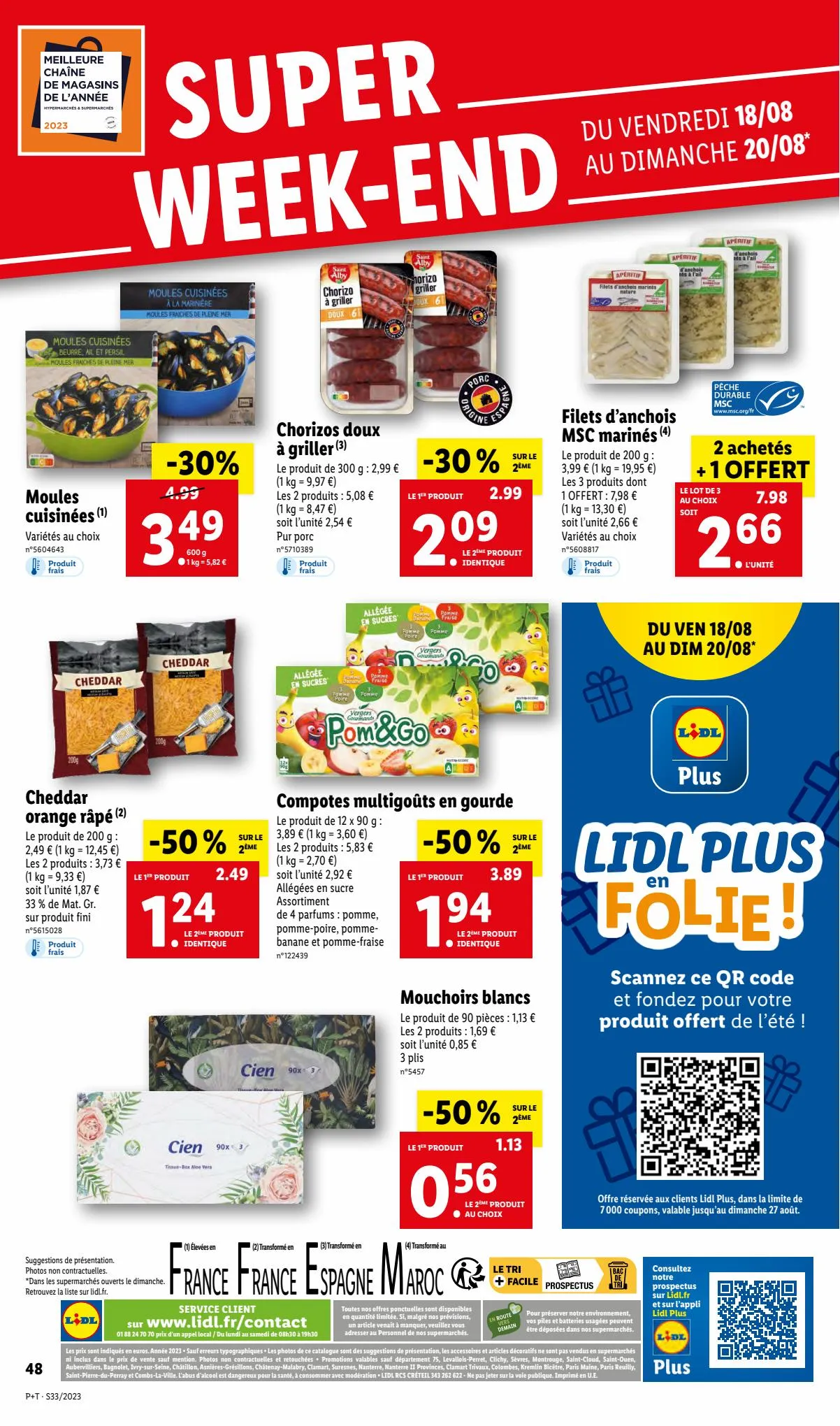 Catalogue Lidl te vrai REPÈRE CONTRE l'inflation, page 00048