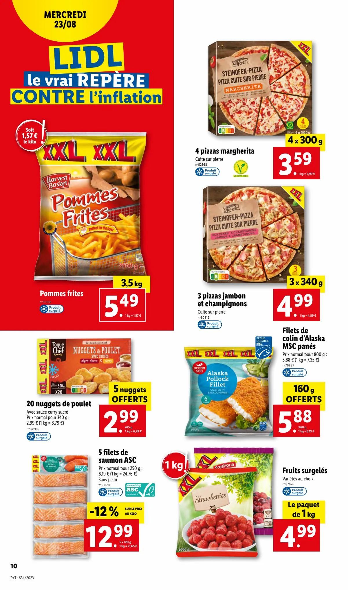 Catalogue Lidl te vrai REPÈRE CONTRE l'inflation, page 00010