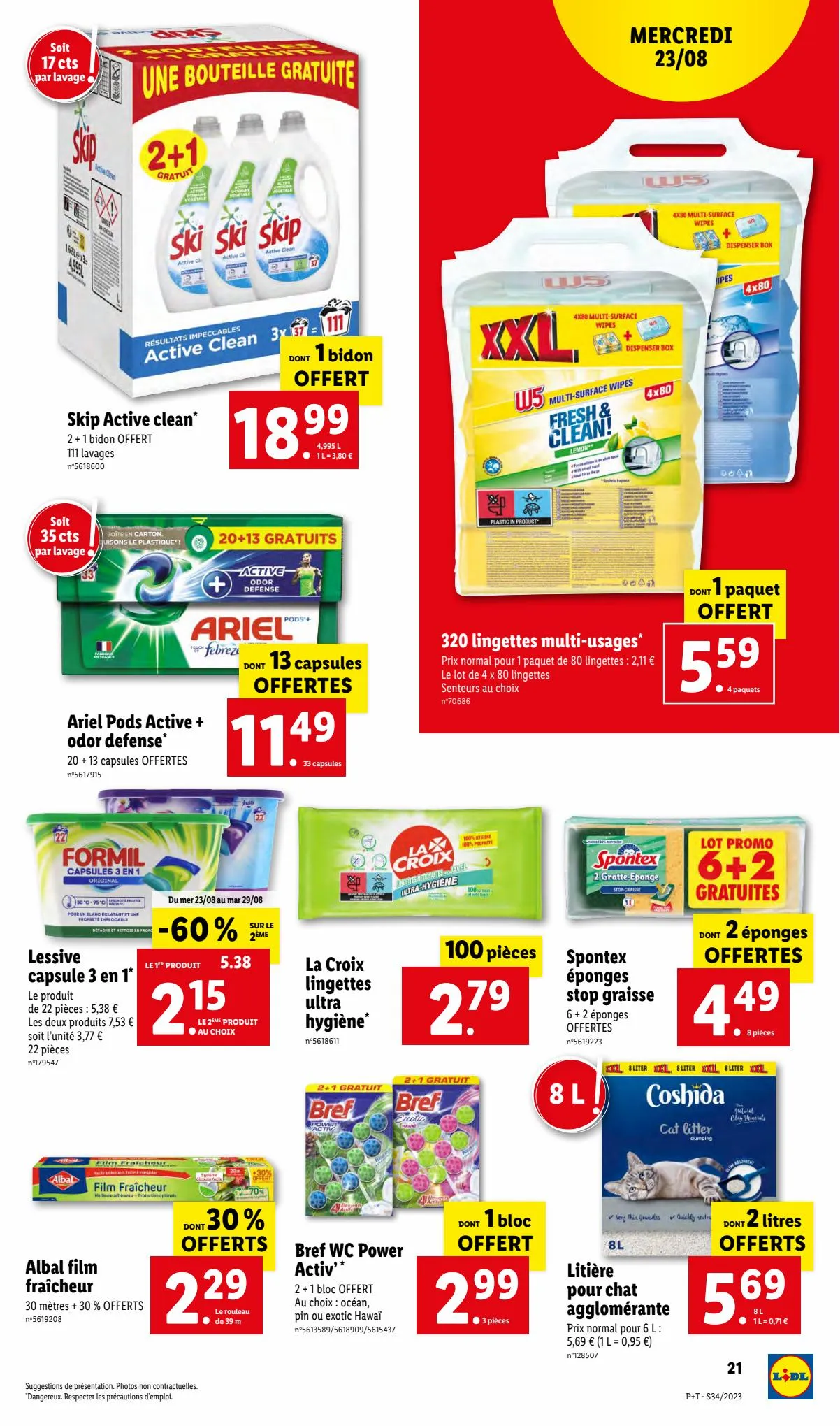 Catalogue Lidl te vrai REPÈRE CONTRE l'inflation, page 00021