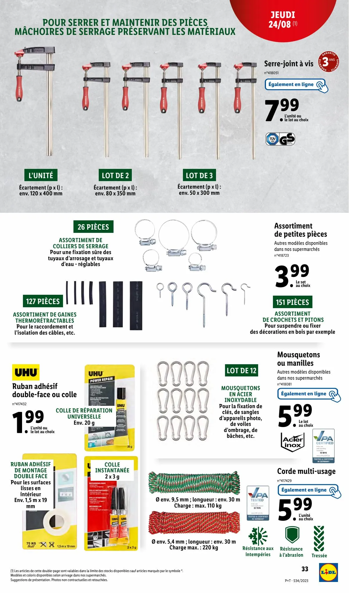 Catalogue Lidl te vrai REPÈRE CONTRE l'inflation, page 00035