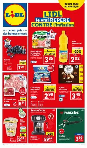 Lidl te vrai REPÈRE CONTRE l'inflation