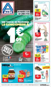 Promos de Discount Alimentaire à Bordeaux | Catalogue spécial "MÉGA+FORMATS !!" sur Aldi | 20/03/2023 - 23/03/2023