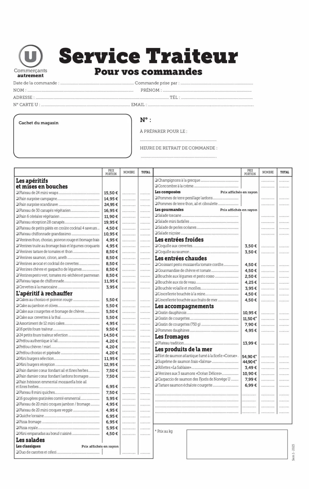 Catalogue Catalogue U traiteur, page 00003