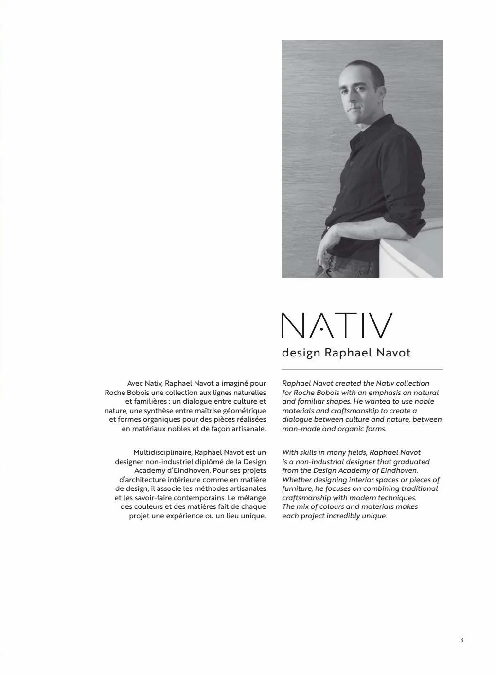 Catalogue COLLECTION NATIV | RAPHAEL NAVOT, page 00003