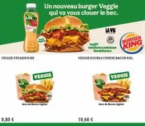 Promos de Restaurants à Lyon | Nouveau Burger Veggie sur Burger King | 18/05/2023 - 18/06/2023
