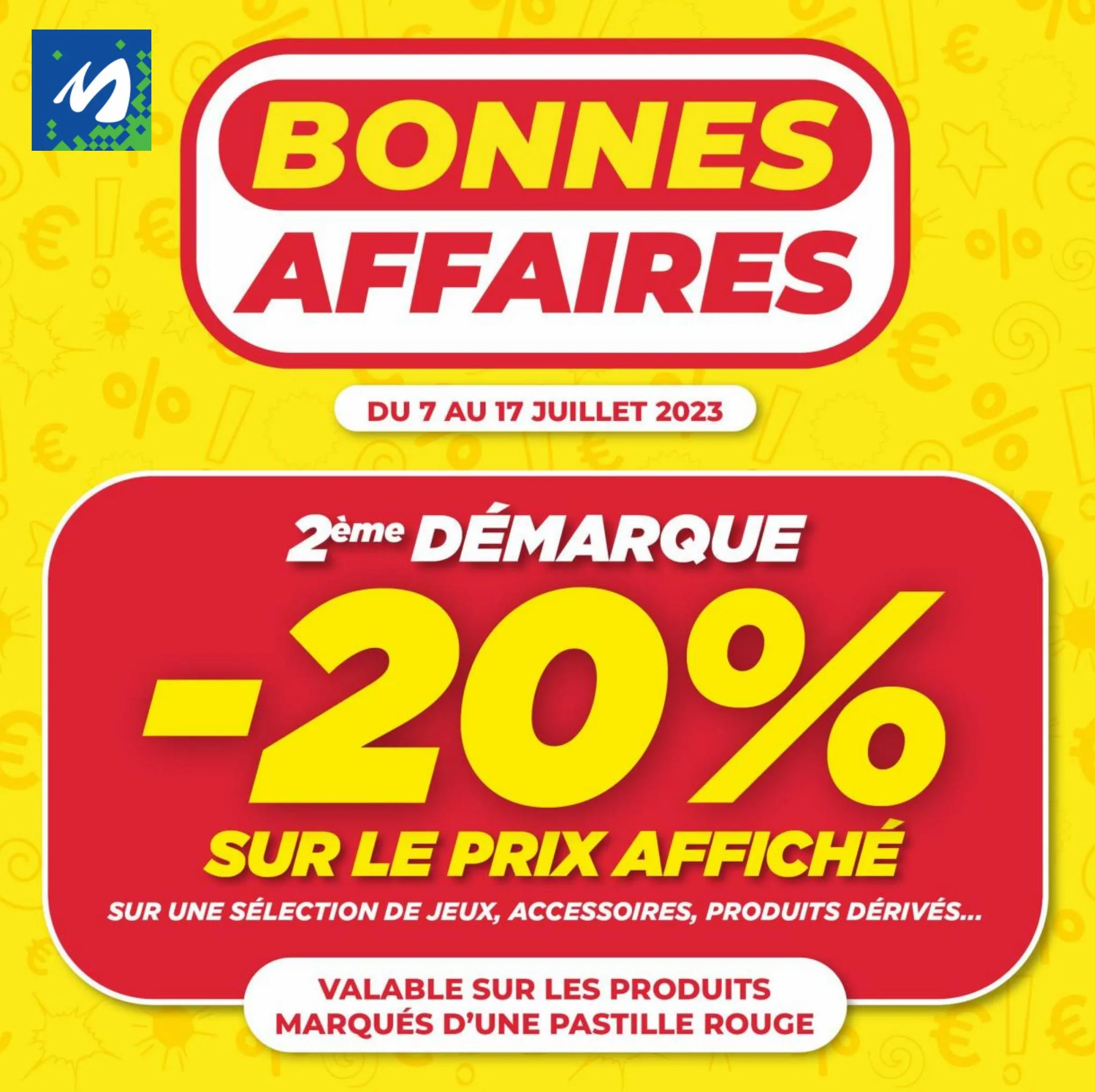 Catalogue Bonnes Affaires 2 ème Démarque -20%*, page 00001
