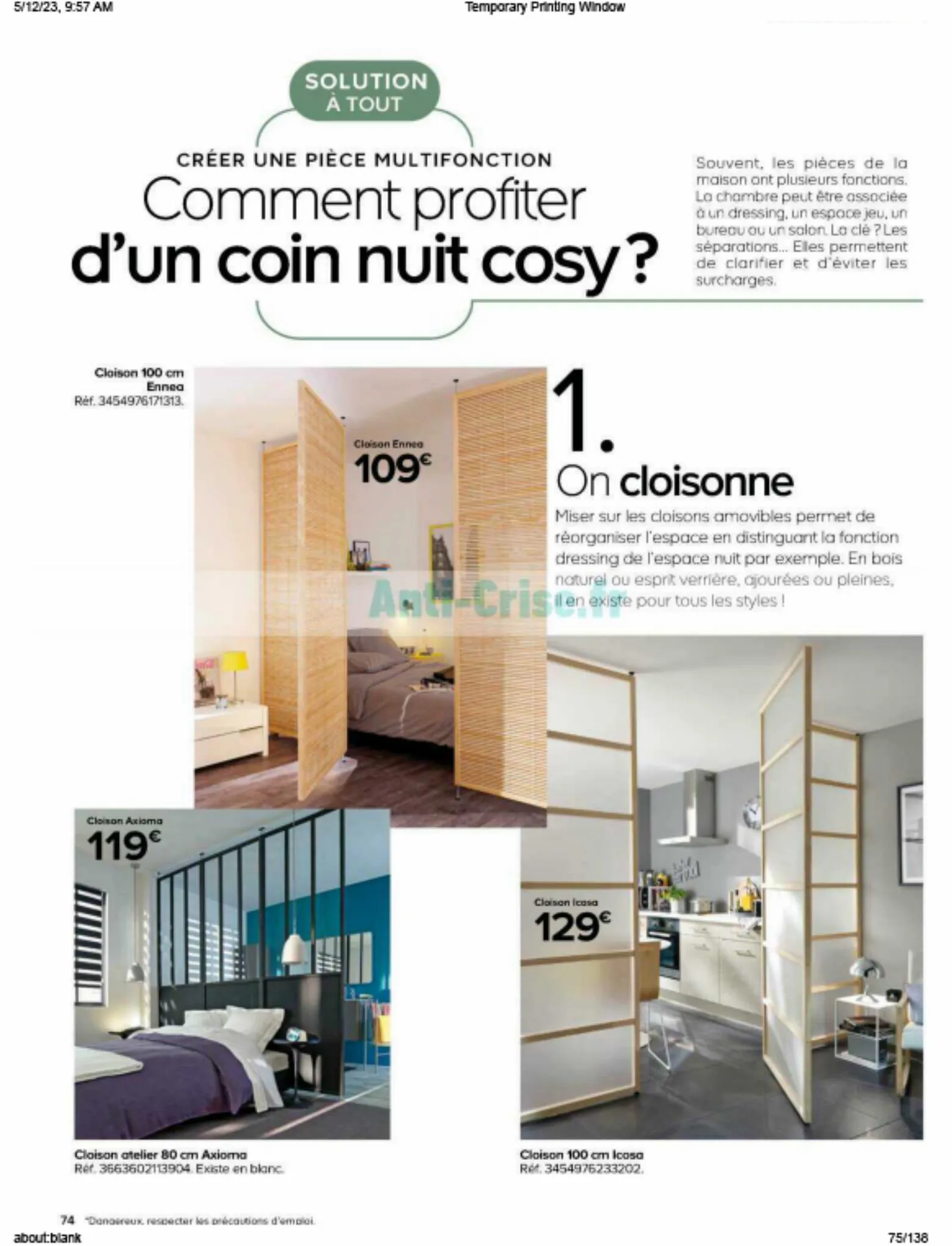 Catalogue Catalogue Castorama, page 00074