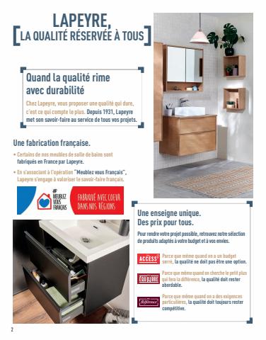 Catalogue Lapeyre | Salle de Bains 2022 | 01/11/2022 - 31/12/2022