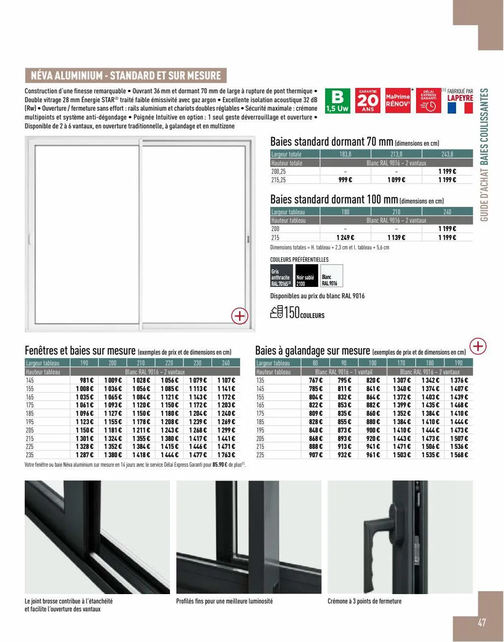 Catalogue Catalogue Menuiseries, page 00047