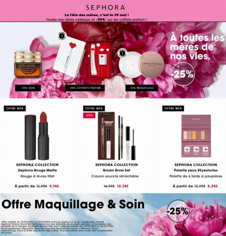 Promos de Parfumeries et Beauté | Offres spéciales sur Sephora | 11/05/2022 - 21/05/2022