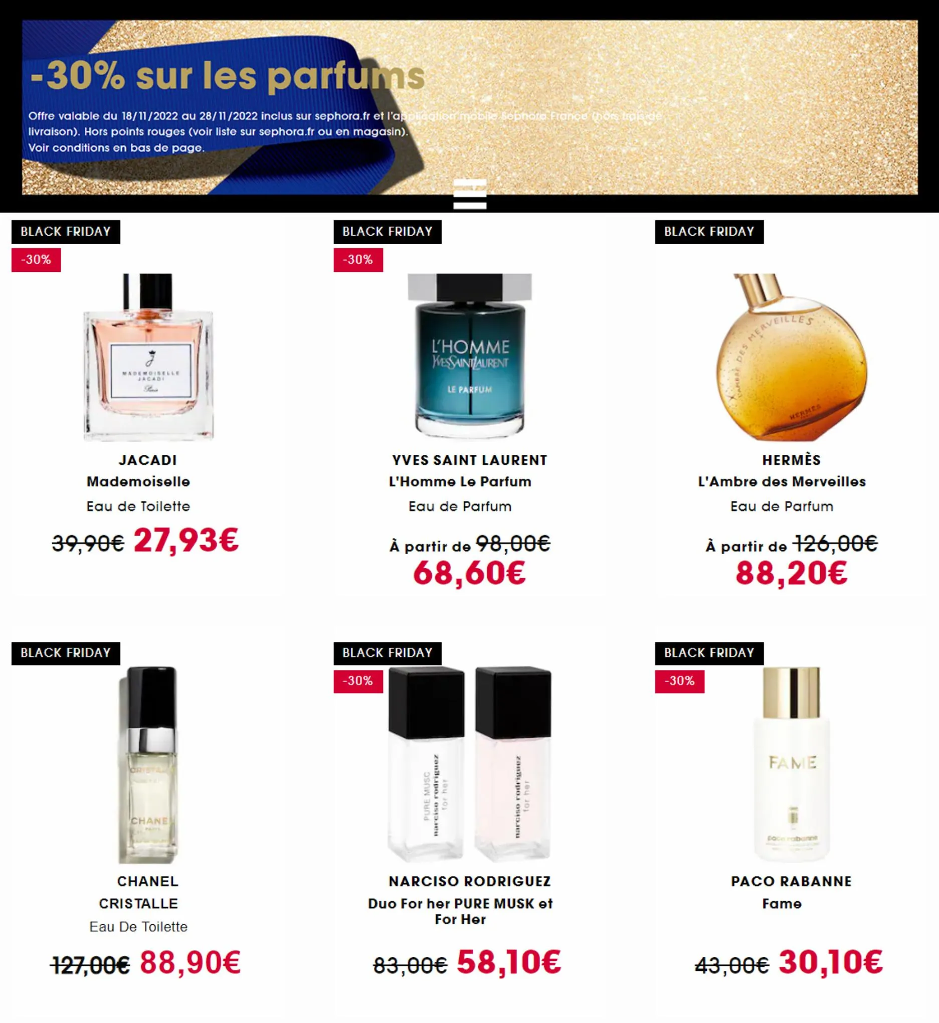 Catalogue Offres Sephora Black Friday, page 00001