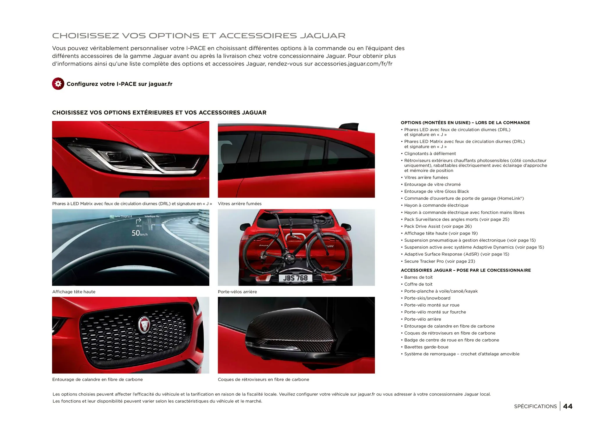 Catalogue Jaguar I-Pace, page 00044