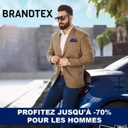 Profitez jusqu'à -70% pour les hommes